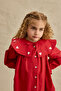 Heart Embroidered Dress Red - 6