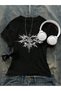 Women's Tribal Graphic Printed Basic Daily Use Cropped T-Shirt