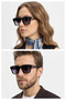 Eoh4024 C1 Black Acetate Unisex Sunglasses - 2