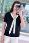 Collar Detail Mercerized Knitwear Blouse 6Y055 - 4