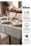 Linen Textured Dertsiz Tablecloth Economic Elegant for Kitchen and Living Room Green - 8