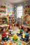Popcorn Game Fun Popcorn Catching Family Box Game for 2-4 Players for Ages 4+ - 8