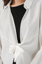 Women's Casual Lace-Up Kimono 5981 - White - 4