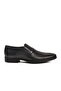 Black Genuine Leather Laceless Men's Classic Shoes - 2
