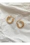 Gold Thick Italian Clip Hoop Earrings for Women – Minimal Shiny Round Earrings Daily Stylish Bijouterie Earrings
