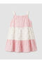 Seray New Season Square Collar Embroidered Girls' Muslin Dress