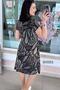 Crew Neck Viscose Dress 6Y051 - 2
