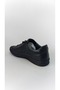 Genuine Leather Men's Sneakers – PU Sole Rubber Laced Black Casual Sports Shoes - 4