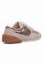 Women's Suede Sneakers Gold Metallic Detailed Casual Sports Shoes Telora Beige Gold - 5