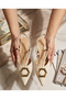 Open Back Strap Heeled Shoes - 4