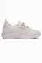 Women's Knitwear Sneakers Glitter Detailed Lightweight Comfort Sole Stone Laced Casual Sports Shoes Melia Beige - 2