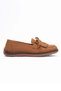 Women's Suede Loafers Tassel and Bead Detailed Casual Shoes Ballet Flats Lorea Taba - 2