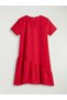Özmarka New Season Crew Neck Bow Detail Girls' Dress - 2