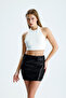 Mini Size Lined Sequin Skirt |   Etk36695 Black - 6