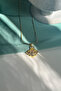 Pearl Detailed Cage Design Steel Oyster Necklace - 2