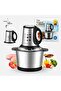 Electric Meat Grinder 800W 3L Stainless Steel Food Processor & Chopper - 5