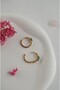Baguette Stone Hoop Earrings – Elegant Women's Earrings with Zircon Stones - 5