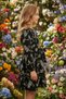 Girl's Embroidered Embroidered Belted Long Sleeve Layered Skirt Stylish Dress - 2