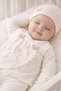 5-Piece Butterfly Detailed Newborn Baby Girl Hospital Discharge Set / Baby Girl Bodysuit Set - 5
