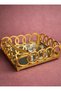 Napkin Holder Gold Mirrored