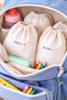 7-Piece Clean Clothing Bag, Cloth Bag, Toy Bag, Nursery Bag, Clothing Bag for Daily Use 30*35 - 2