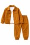 Boy's Velvet Jacketed 3-Piece Set (Jacket + T-Shirt + Pants) 1-12 Years Old I Holiday Set - 3