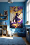 Mystical Warrior's Room Captivates – Anime Wall Covering, Large Size Tapestry, Captivating - 3