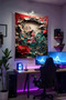 Mulan Themed Wall Tapestry – Large Size Tapestry Wall Art Rug Inches, Game Anime Movie Room Decor - 2