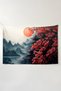 Lake View Wall Covering – Large Size Tapestry Wall Rug Sq, Game Anime Movie Room Decor