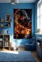 Scorpion Mortal Combat Gamer Room Wall Covering – Anime & Fantasy Design, Setup Decor, Large Size - 3