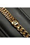 Gold-Tone Double Chain Bracelet with "S" Charm - Layered Curb Link Design - 3