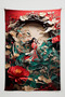 Mulan Themed Wall Tapestry – Large Size Tapestry Wall Art Rug Inches, Game Anime Movie Room Decor