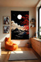 Lonely in the Moonlight Anime Wall Covering – Large Size Tapestry Room Decor High-Definition Print - 4