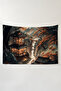 Valley of Peace Aesthetic Wall Covering – Anime Room Decor Tapestry Large Size Wall Decor