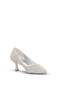 Elit Pm221 K9921 Women's Classic Heeled Shoes White - Silver - 2