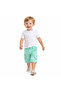 Boy's Mint Green Cargo Pocket Detail Canvas Shorts - 2