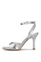 Elit Mst1355M Women's Classic Heeled Shoes Silver - 3