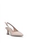 Elit Mst971C Women's Classic Heeled Shoes Beige - 2