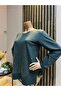 Women's Combed Cotton Blouse for Middle Ages and Above with Viscose Vertical Stones and Tassels - 2