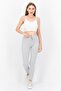 Women Regular Fit Heather Leggings, Grey - 2