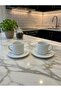 2-Piece Porcelain Espresso Cup Set – 90 ml – 4 Pieces – White - 5