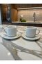 2-Piece Porcelain Espresso Cup Set – 90 ml – 4 Pieces – White - 2