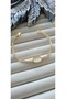 316L Stainless Steel Gold Color Bracelet with Waterway Stone Detail