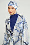 Women's Hijab Swimsuit Patterned Zippered 5-Piece Hijab Swimsuit Set