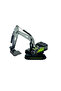 Construction Vehicle with Friction Metal Bucket 1:55 Excavator Green