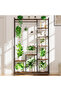Multi-Layer Wrought Iron Plant Stand with Wheels – Flower Rack Shelf for Living Room & Balcony - 3