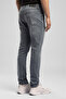 Jack Men's Slim Fit Cotton Jean Trousers Gray - 3
