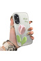 Oppo A60 Compatible Protection Case Hard Back Cover Stretchy Silicone Edges Beautiful Printed