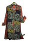 Plus Size Women's Summer Patterned Viscose Tunic Shirt - 2