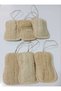 6-Pack Natural Pumpkin Fiber Sponge 14X9 cm |   Bathroom-Kitchen |   100% Herbal Fiber + Gift Facial Pad - 4
